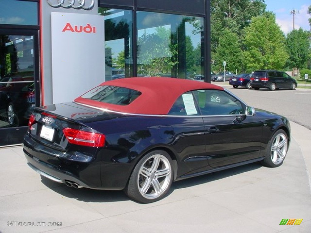 Phantom Black Pearl Effect 2010 Audi S5 3.0 TFSI quattro Cabriolet Exterior Photo #51394700