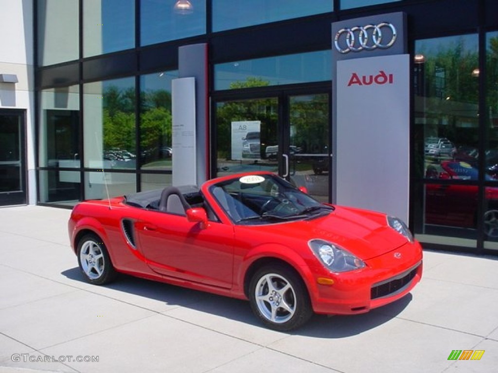 Absolutely Red 2001 Toyota MR2 Spyder Roadster Exterior Photo #51394769