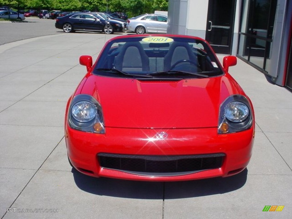 2001 MR2 Spyder Roadster - Absolutely Red / Black photo #2