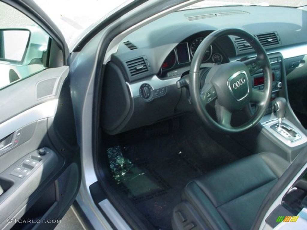 2008 A4 2.0T quattro S-Line Sedan - Light Silver Metallic / Black photo #5