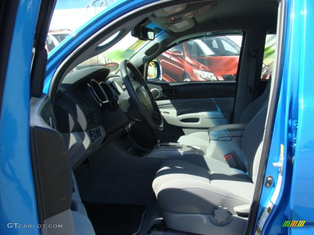 2011 Tacoma V6 TRD Sport Double Cab 4x4 - Speedway Blue / Graphite Gray photo #7