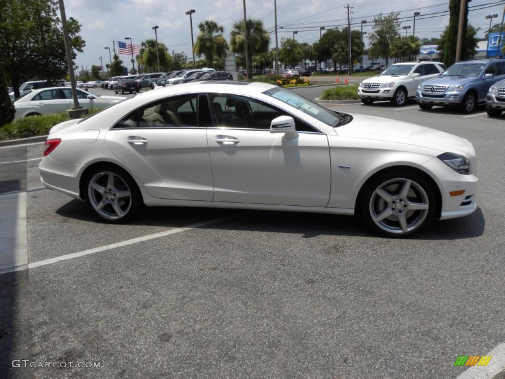 Diamond White Metallic 2012 Mercedes-Benz CLS 550 Coupe Exterior Photo #51396185