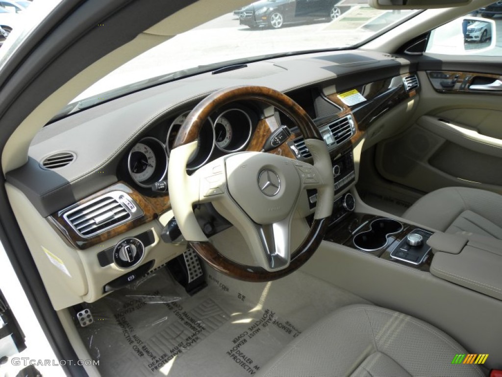 Almond/Mocha Interior 2012 Mercedes-Benz CLS 550 Coupe Photo #51396218