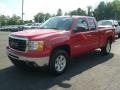 2011 Fire Red GMC Sierra 1500 SLE Extended Cab 4x4  photo #3