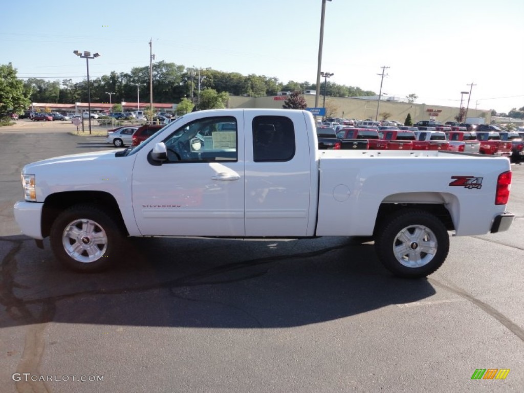 2011 Silverado 1500 LT Extended Cab 4x4 - Summit White / Ebony photo #4