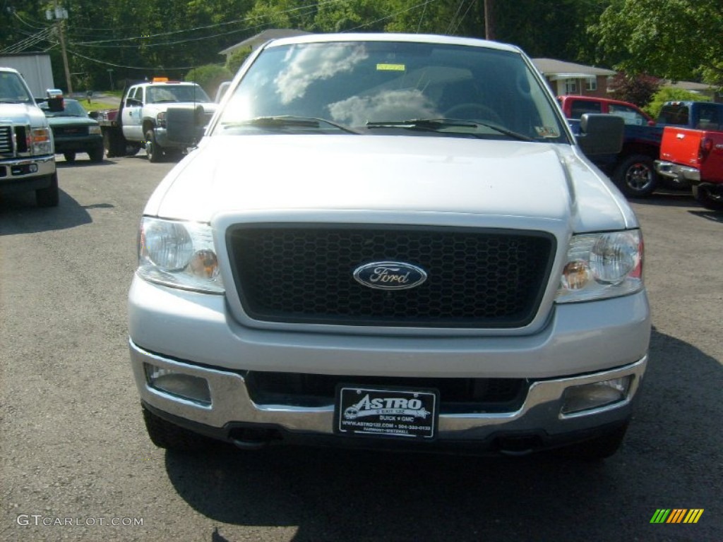 2004 F150 XLT SuperCrew 4x4 - Silver Metallic / Medium/Dark Flint photo #2