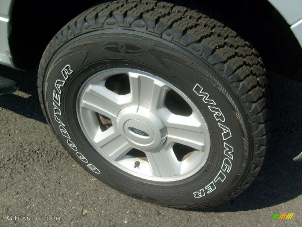 2004 F150 XLT SuperCrew 4x4 - Silver Metallic / Medium/Dark Flint photo #9