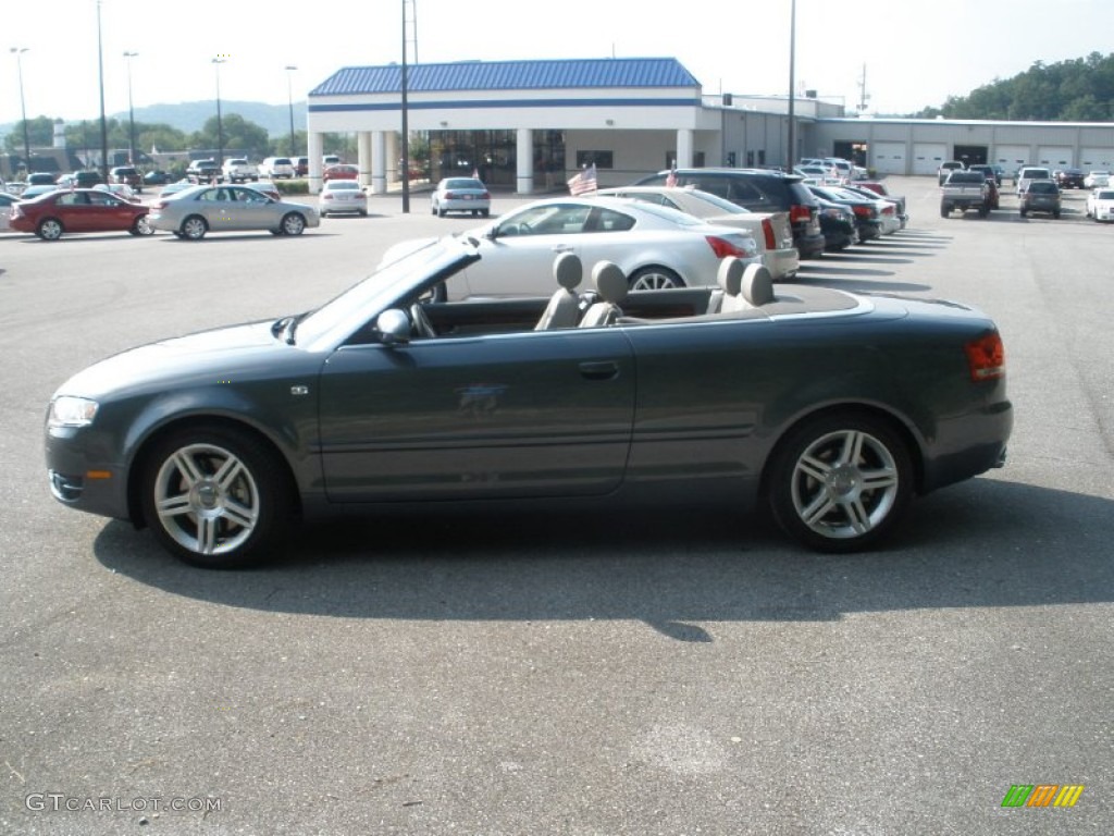 2008 A4 2.0T Cabriolet - Dolphin Grey Metallic / Beige photo #6