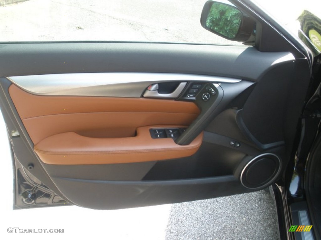 2010 Acura TL 3.7 SH-AWD Technology Umber Brown Door Panel Photo #51400445