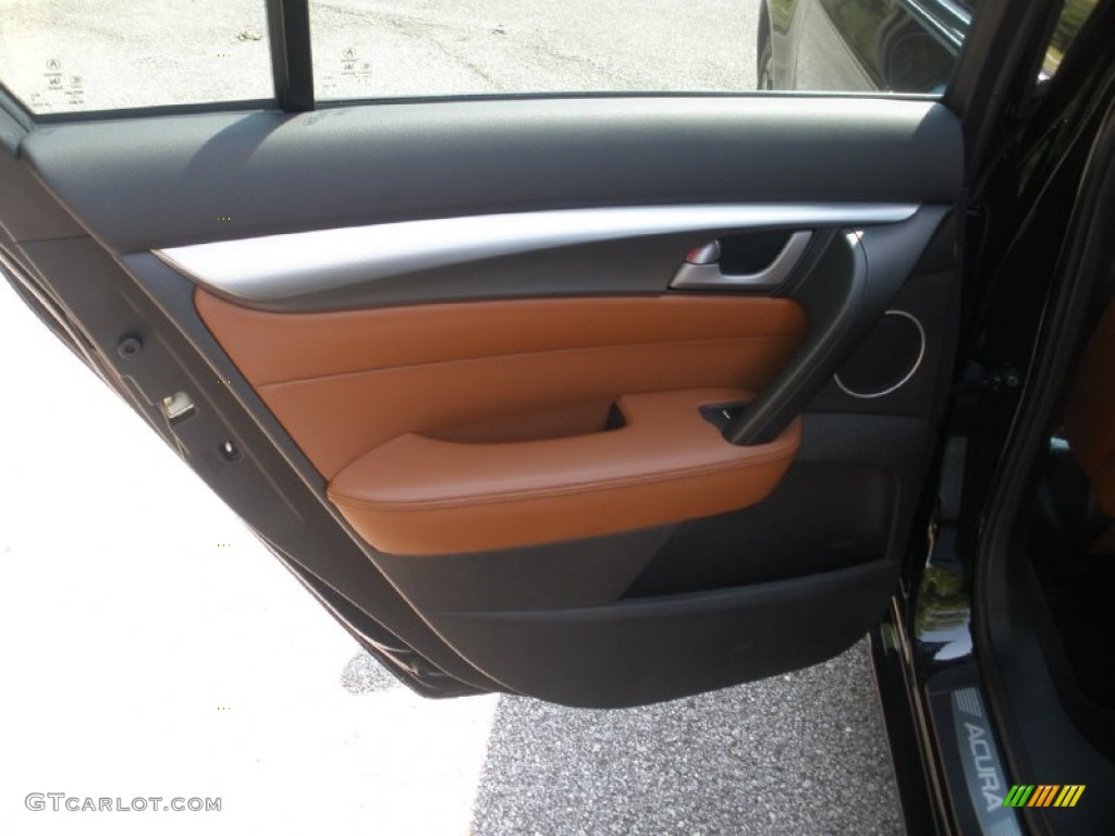 2010 Acura TL 3.7 SH-AWD Technology Umber Brown Door Panel Photo #51400460