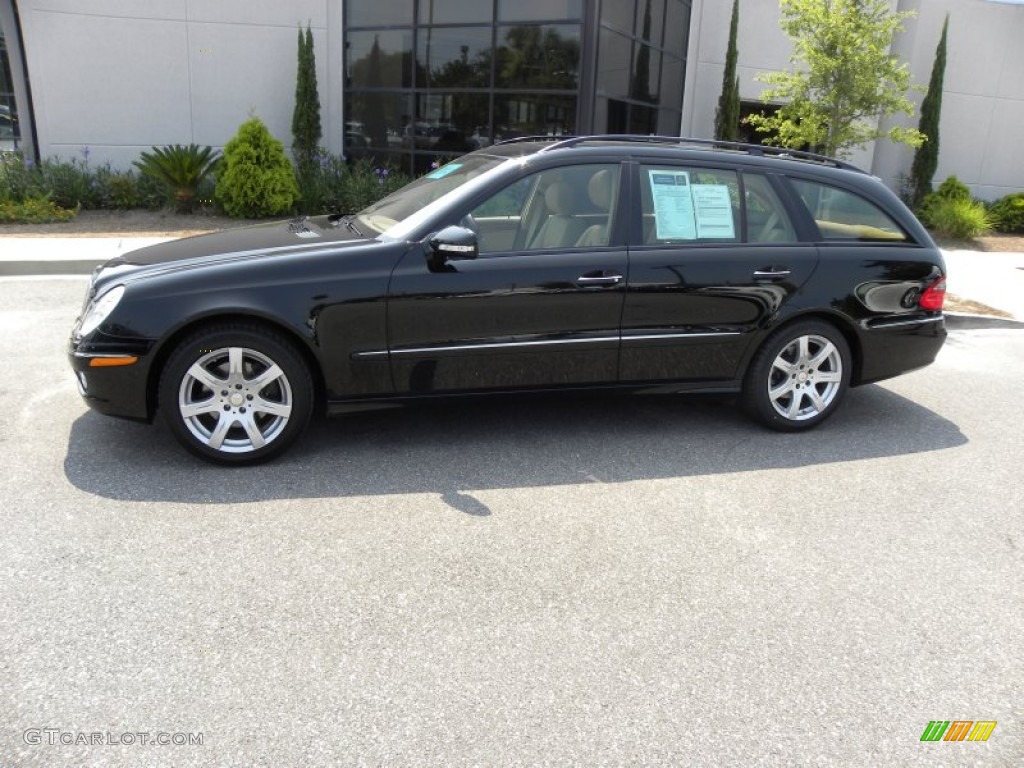 Black 2008 Mercedes-Benz E 350 4Matic Wagon Exterior Photo #51400487