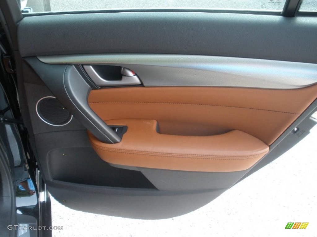 2010 Acura TL 3.7 SH-AWD Technology Umber Brown Door Panel Photo #51400502