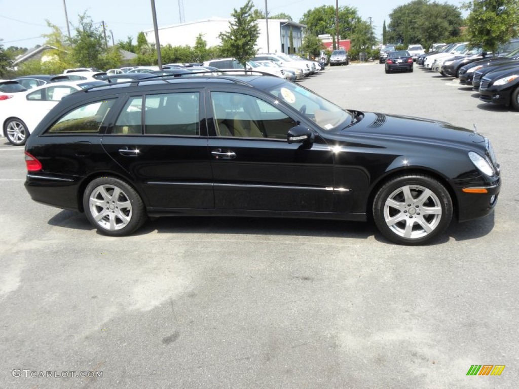 Black 2008 Mercedes-Benz E 350 4Matic Wagon Exterior Photo #51400595