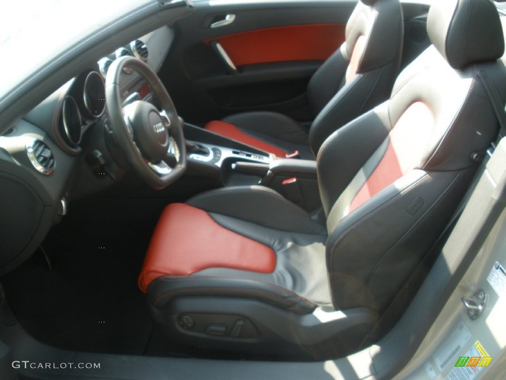 Crimson Red Interior 2008 Audi TT 2.0T Roadster Photo #51400685