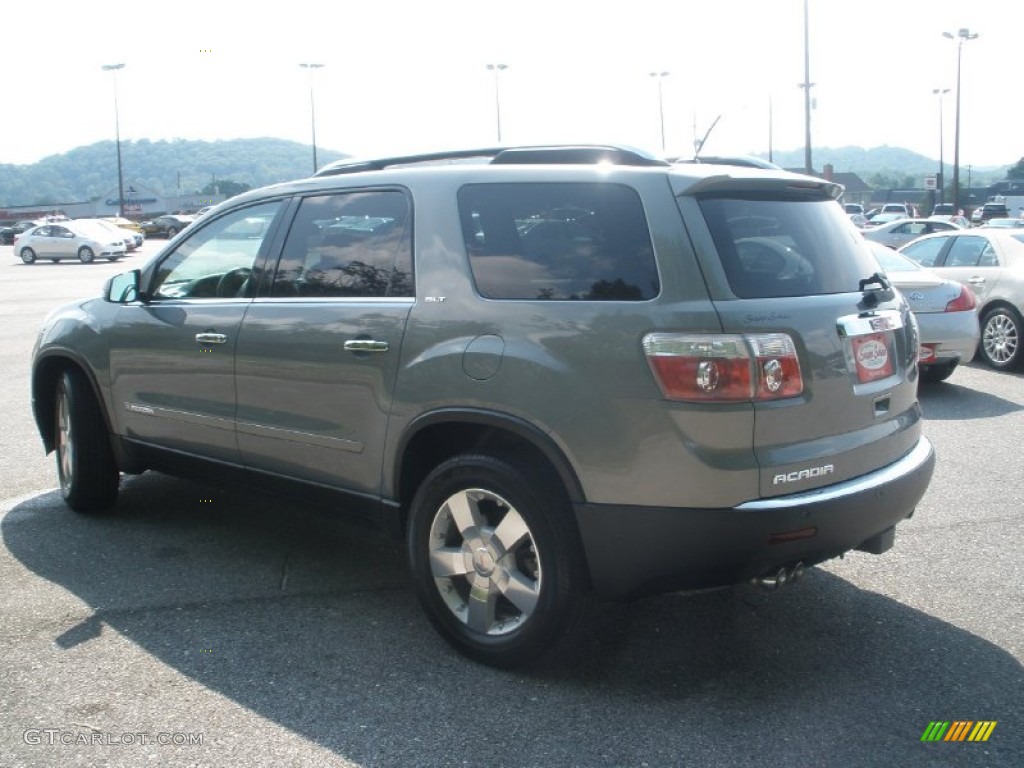 2008 Acadia SLT - Blue-Gold Crystal Metallic / Ebony photo #5