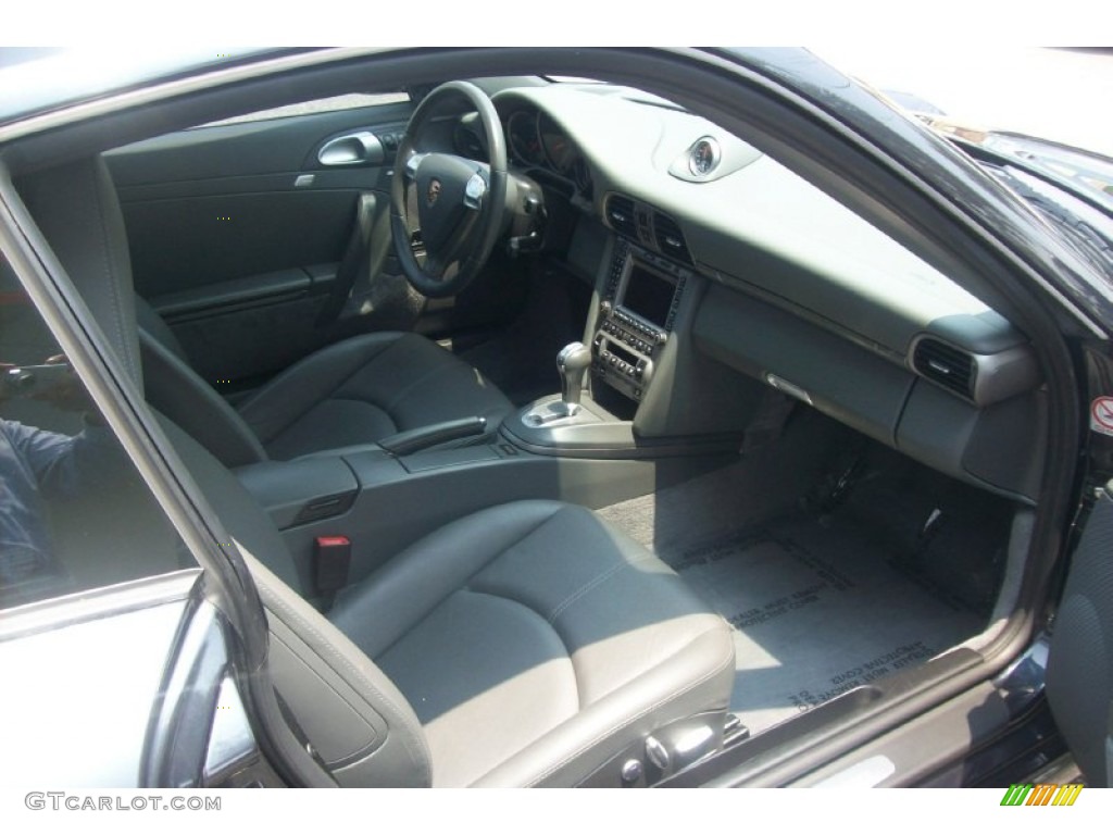 2007 911 Carrera Coupe - Atlas Grey Metallic / Black photo #8