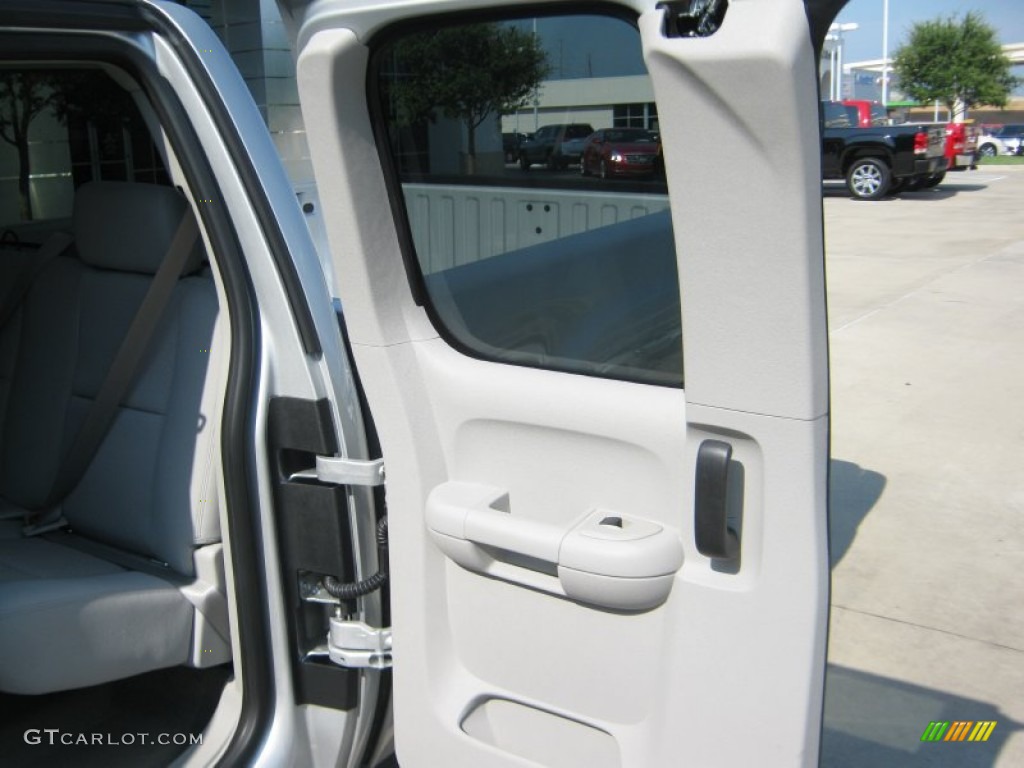 2011 Sierra 1500 SLE Extended Cab 4x4 - Pure Silver Metallic / Dark Titanium/Light Titanium photo #19