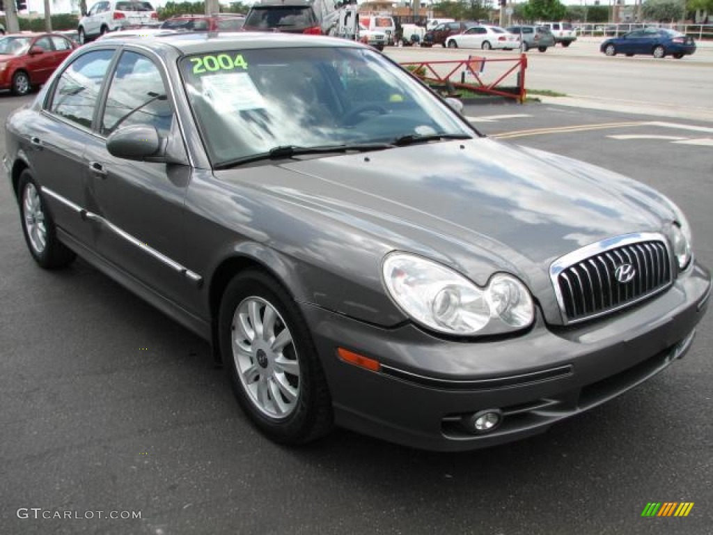 2004 Sonata V6 - Slate Gray / Black photo #1