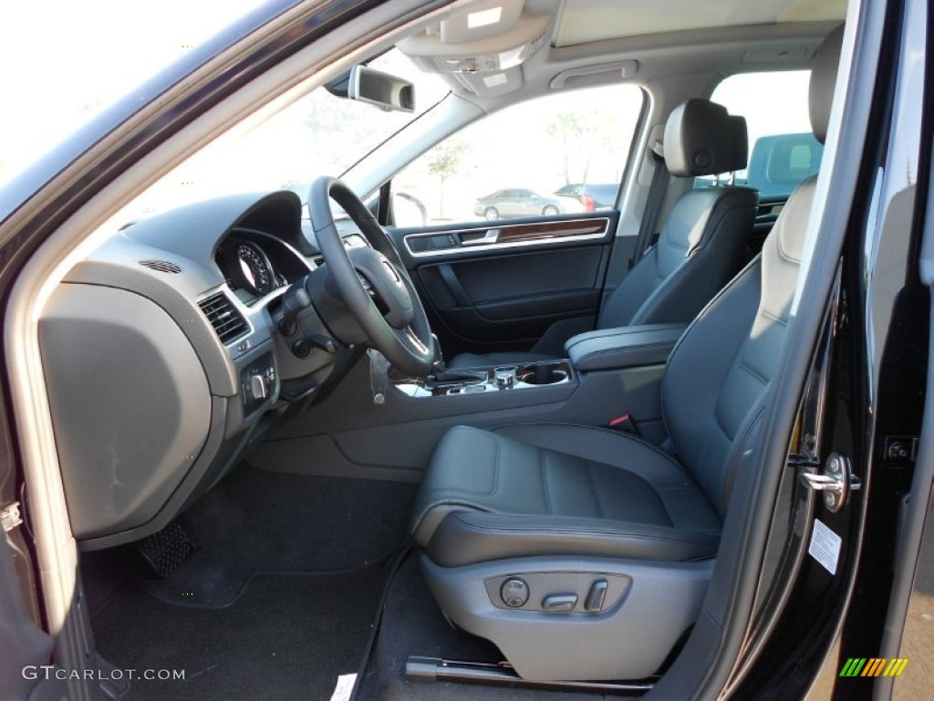 Black Anthracite Interior 2011 Volkswagen Touareg TDI Lux 4XMotion Photo #51404279