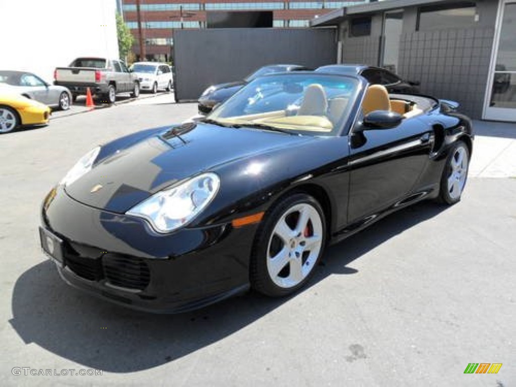 2004 911 Turbo Cabriolet - Black / Savanna Beige photo #1