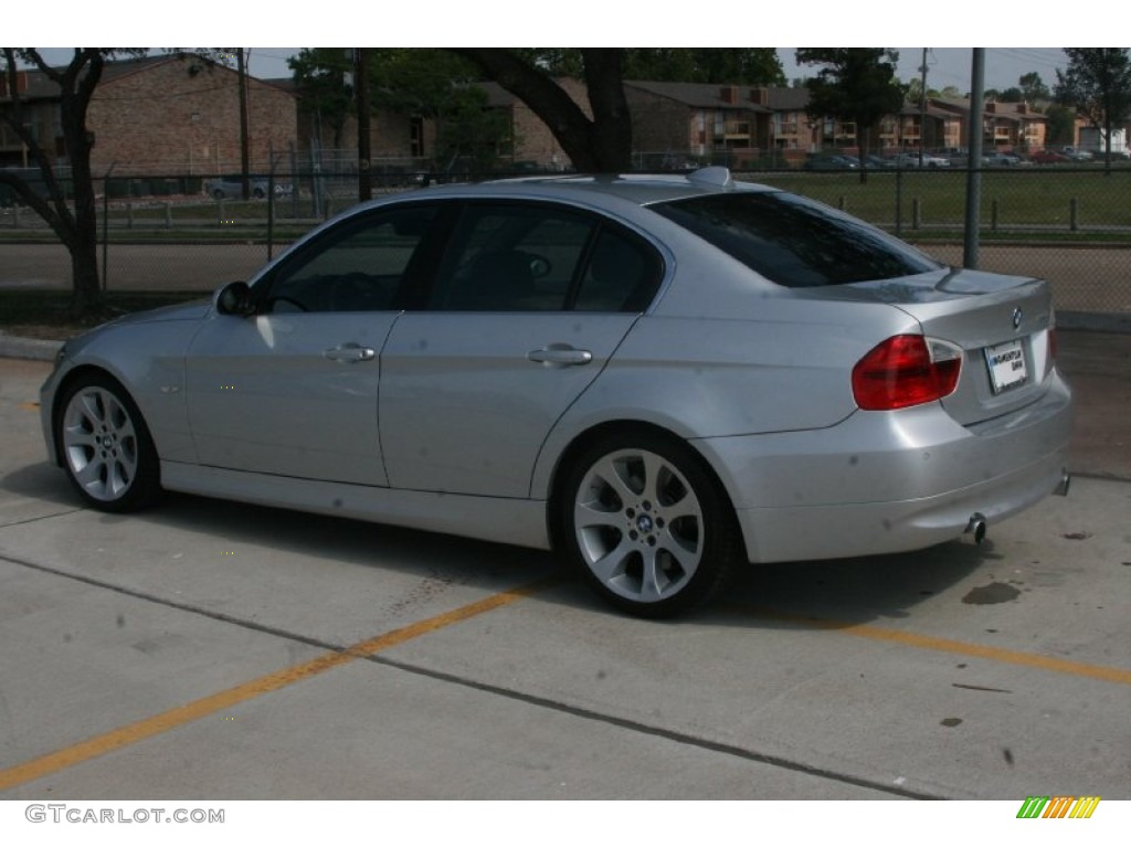 2008 3 Series 335i Sedan - Titanium Silver Metallic / Gray photo #2