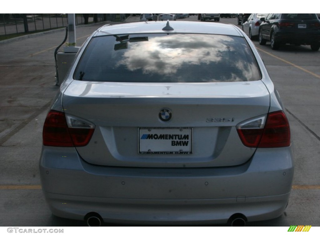 2008 3 Series 335i Sedan - Titanium Silver Metallic / Gray photo #9