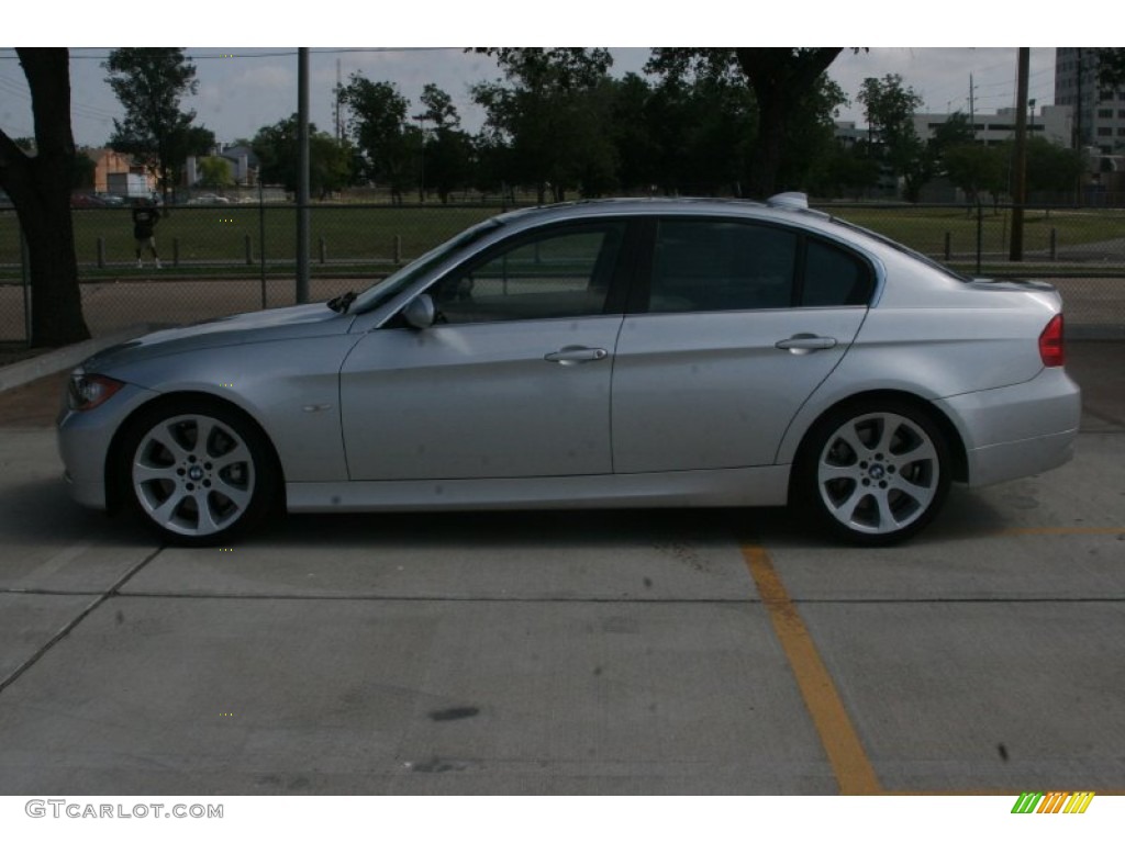 2008 3 Series 335i Sedan - Titanium Silver Metallic / Gray photo #10