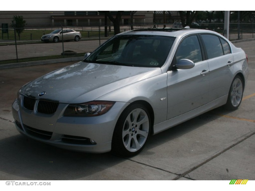 2008 3 Series 335i Sedan - Titanium Silver Metallic / Gray photo #11