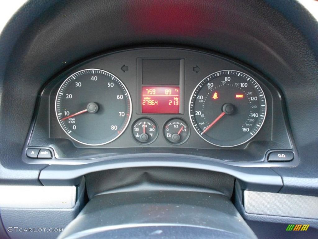 2009 Volkswagen Jetta S SportWagen Gauges Photo #51406308