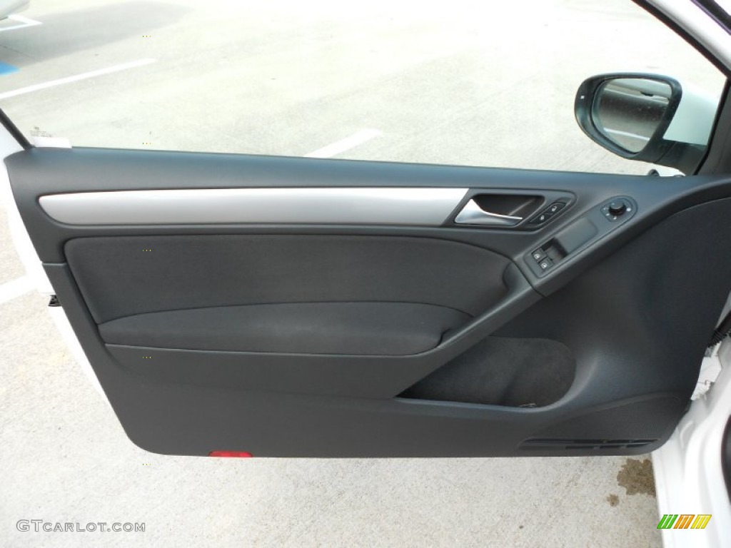 2010 Volkswagen Golf 2 Door Titan Black Door Panel Photo #51406389