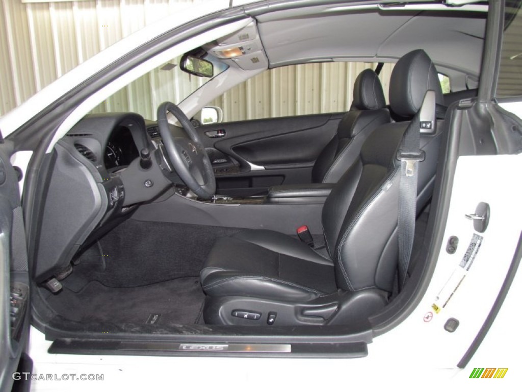 Black Interior 2010 Lexus IS 250C Convertible Photo #51409290