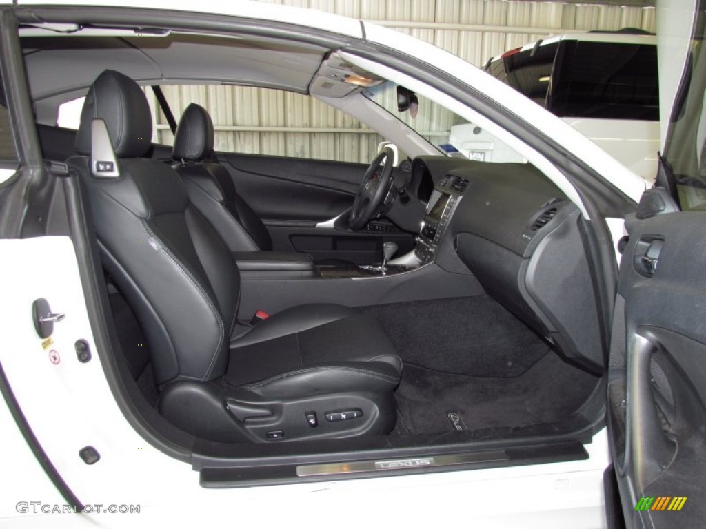Black Interior 2010 Lexus IS 250C Convertible Photo #51409296