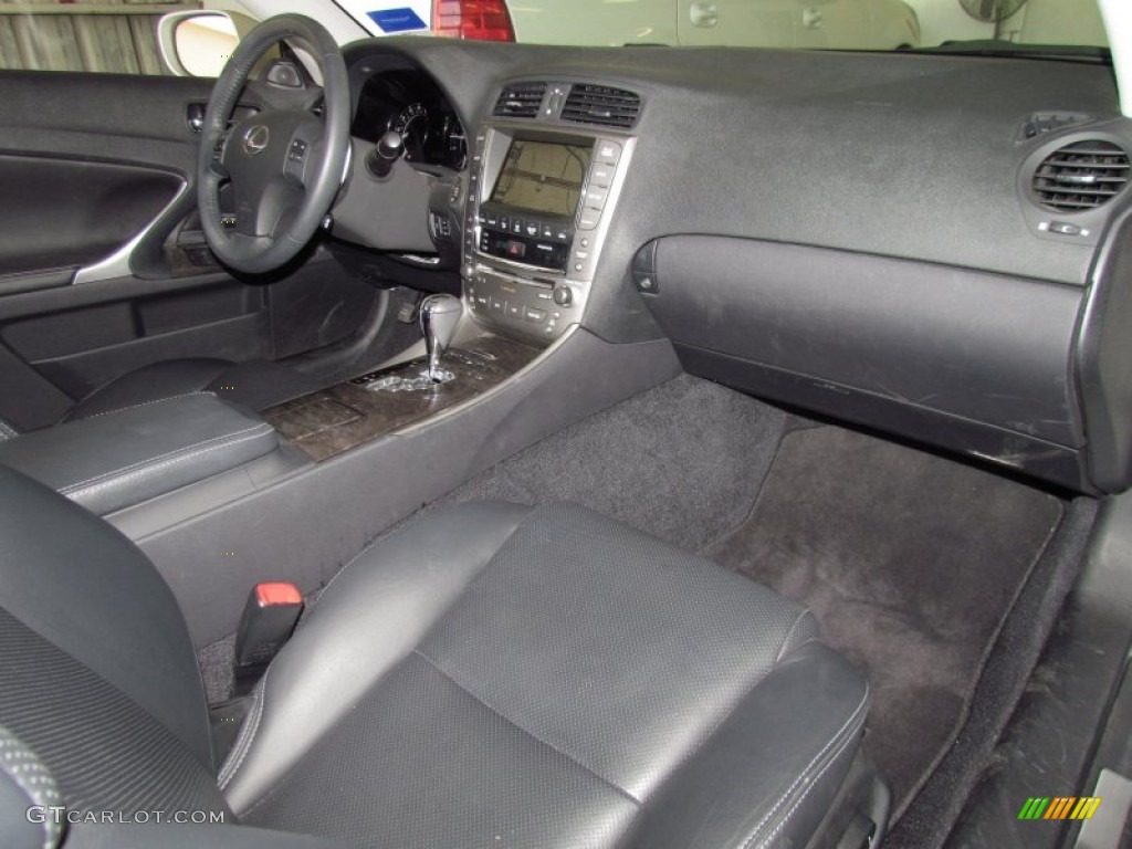 2010 Lexus IS 250C Convertible Black Dashboard Photo #51409329
