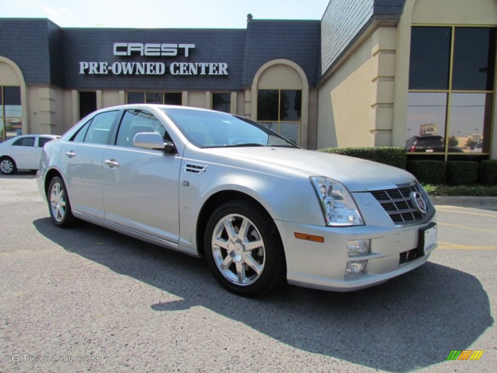 Radiant Silver Cadillac STS