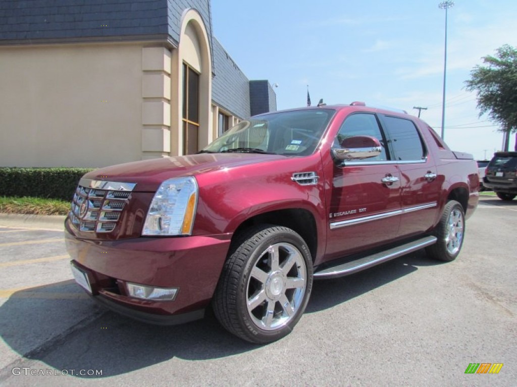 2008 Escalade EXT AWD - Sonoma Red / Cocoa/Light Cashmere photo #3