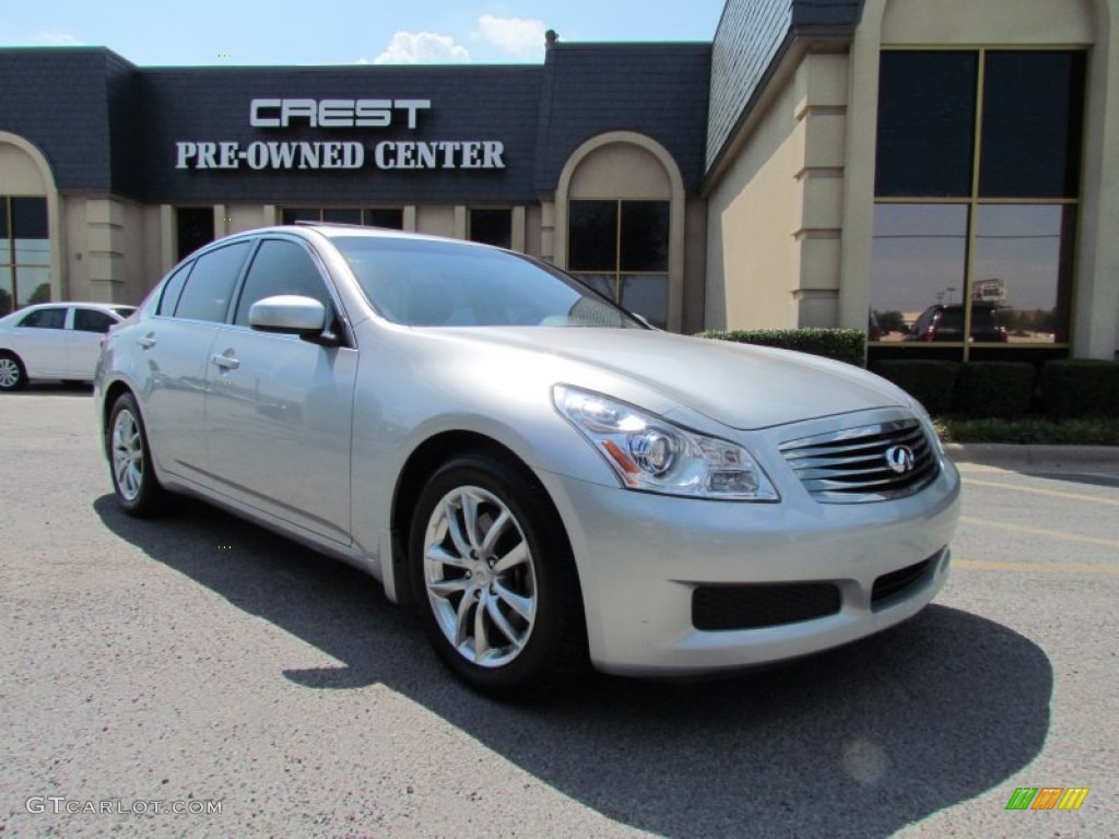 2008 G 35 Journey Sedan - Liquid Platinum Silver / Graphite photo #1