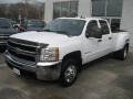 Summit White - Silverado 3500HD LT Crew Cab 4x4 Dually Photo No. 1