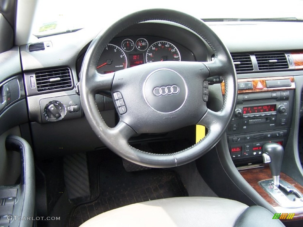 2003 Audi Allroad 2.7T quattro Platinum/Saber Black Dashboard Photo #51414533