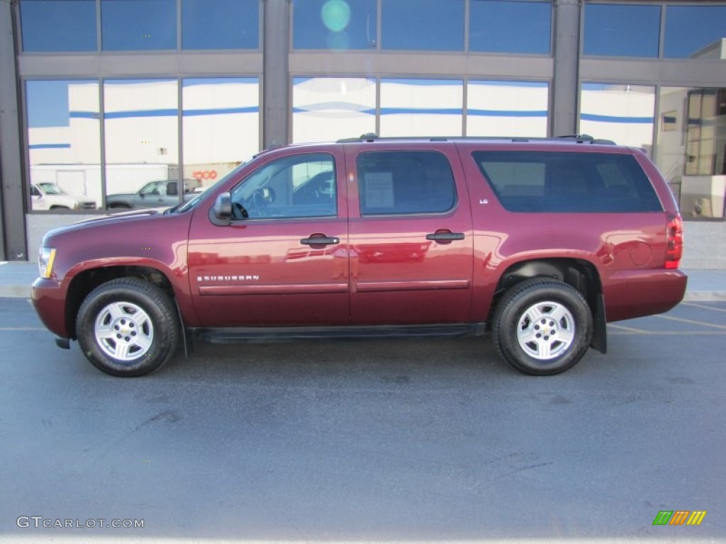 Deep Ruby Metallic 2008 Chevrolet Suburban 1500 LS 4x4 Exterior Photo #51414782