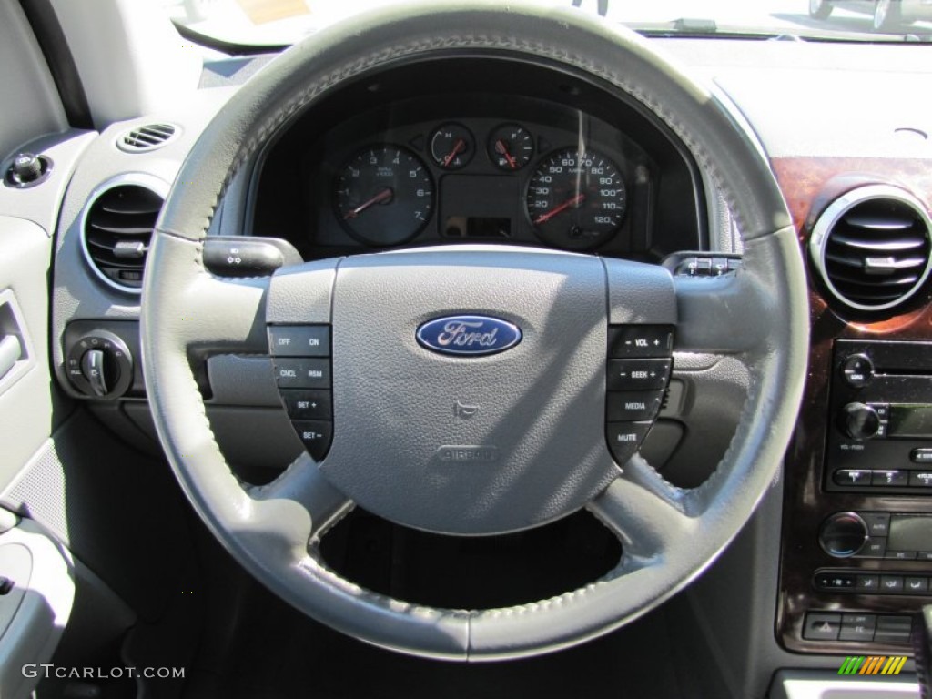 2007 Ford Freestyle SEL AWD Shale Grey Steering Wheel Photo #51415328