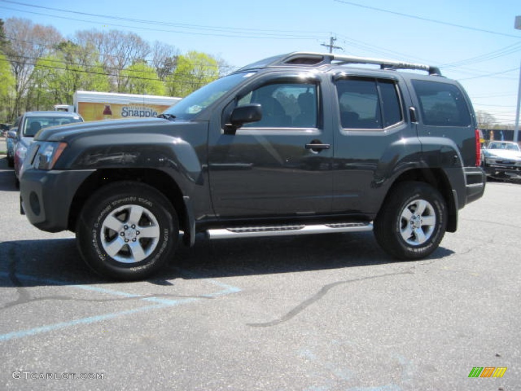 2010 Xterra S 4x4 - Night Armor Metallic / Gray photo #1