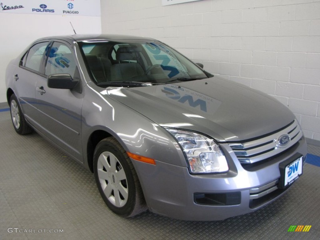 2007 Fusion S - Tungsten Grey Metallic / Light Stone photo #1