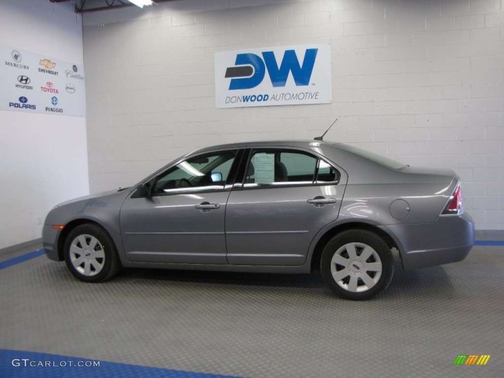 2007 Fusion S - Tungsten Grey Metallic / Light Stone photo #6