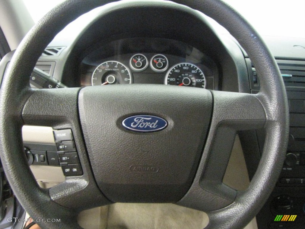 2007 Fusion S - Tungsten Grey Metallic / Light Stone photo #9