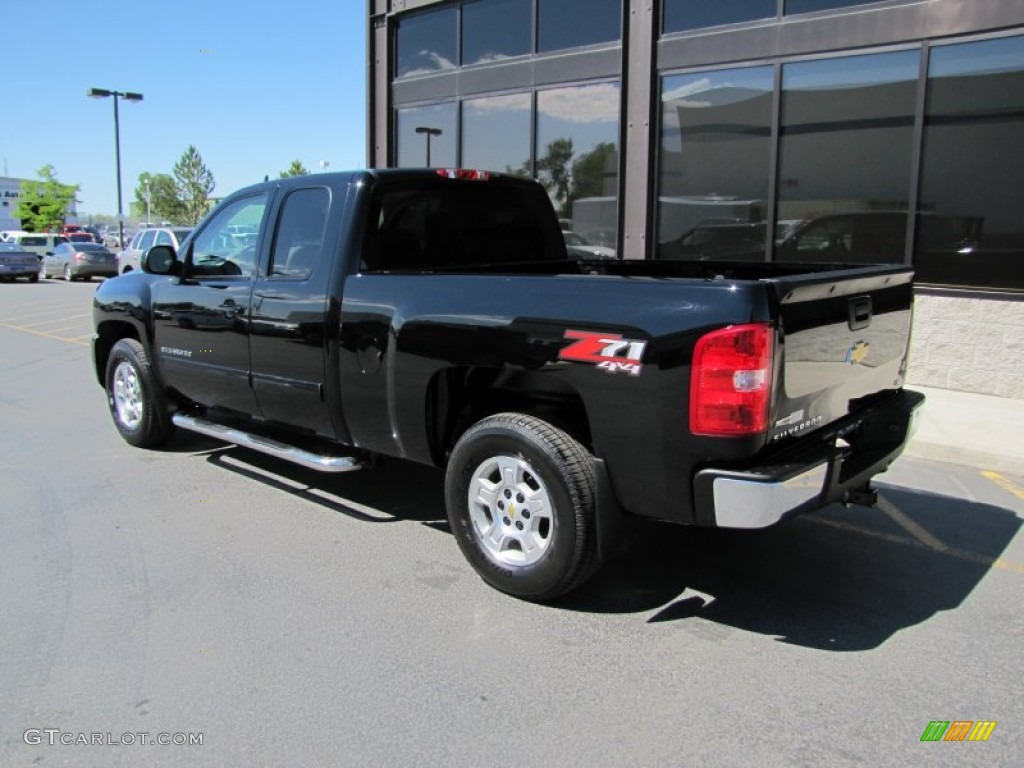 Black 2010 Chevrolet Silverado 1500 LTZ Extended Cab 4x4 Exterior Photo #51416108