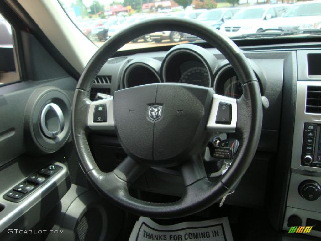 2008 Dodge Nitro R/T 4x4 Dark Slate Gray Steering Wheel Photo #51416348