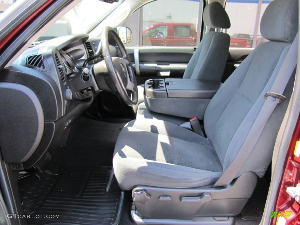Ebony Interior 2008 Chevrolet Silverado 1500 LT Crew Cab 4x4 Photo #51416618