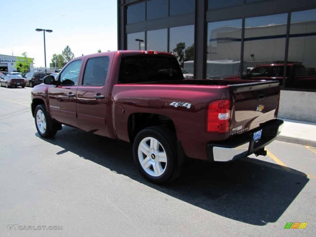 2008 Silverado 1500 LT Crew Cab 4x4 - Deep Ruby Metallic / Ebony photo #29