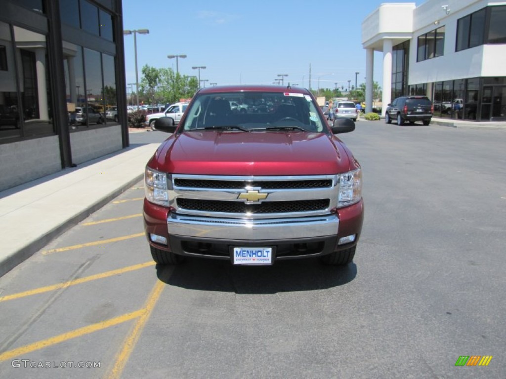 2008 Silverado 1500 LT Crew Cab 4x4 - Deep Ruby Metallic / Ebony photo #31