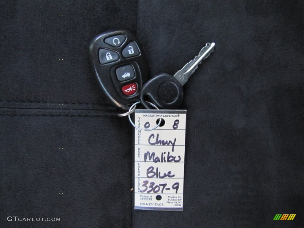 2008 Malibu LT Sedan - Imperial Blue Metallic / Ebony photo #37